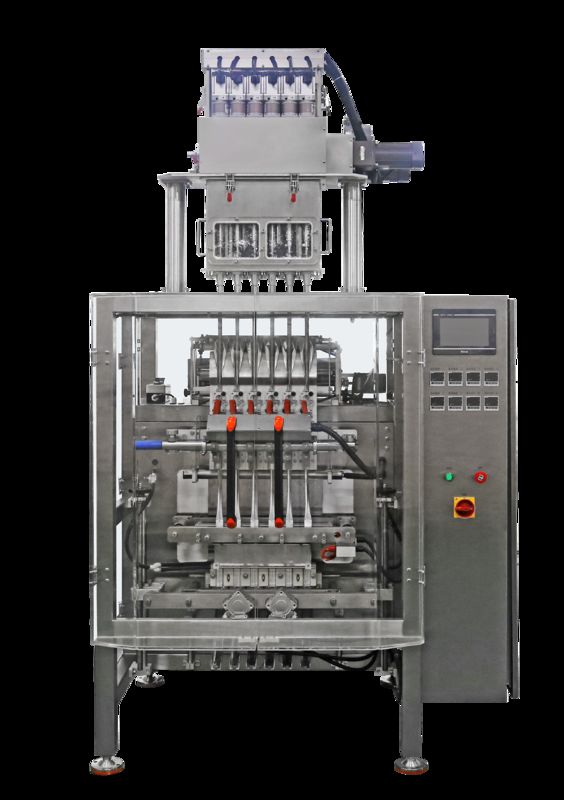 उच्च गति मल्टी लेन आइस पॉप कैंडी पैकेजिंग भरने सीलिंग स्वचालित पॉप्सिकल जूस मल्टीलेन लिक्विड पाउच पैकिंग मशीन