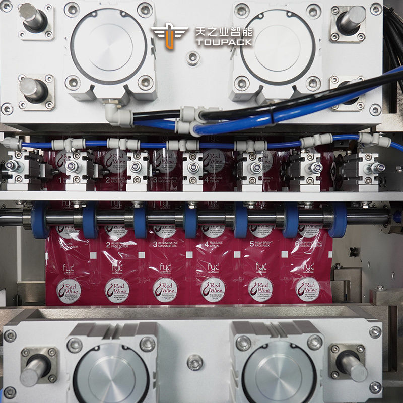 मल्टी लेन 4-साइड सील तरल पेस्ट मशीन कॉफी शैम्पू पैकिंग मशीन स्टिक पैक मसाले डिसिकेंट पैकिंग मशीन जेल स्टिक पैकिंग मशीन तरल के लिए