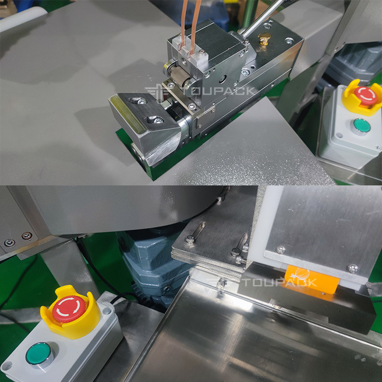 बैग्ड सॉसेज फल और सब्जी मेश बैग पैकिंग मशीन सेमी-ऑटो नेट बैगिंग मशीन