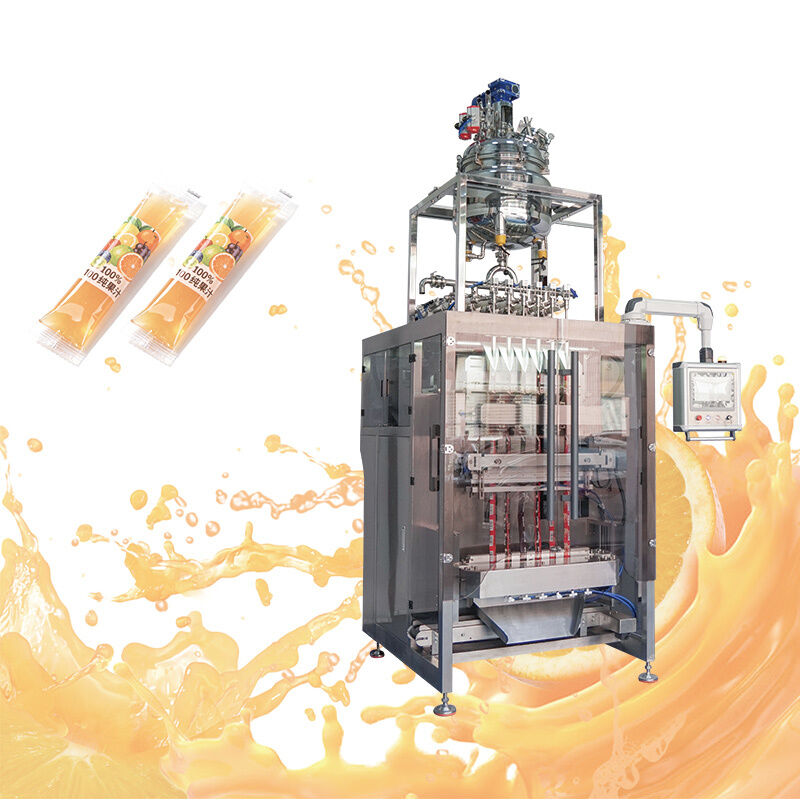 स्वचालित मल्टी लेन 50ml 100ml लिक्विड सैशे फ्रूट जूस आइस लॉली पॉप जेली स्टिक स्ट्रिप सैशे पैकिंग मशीन