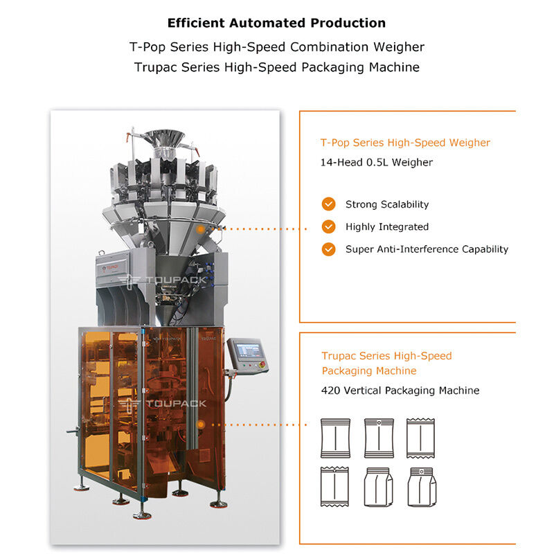 Commercial Packaging Machine High Precision Weighing Form Fill Seal Packaging Machine Bag Sealing Equipment