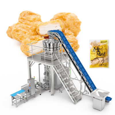 चिकन फिलेट मीटबॉल्स प्री-मार्निटेड BBQ मांस ज़िपर बैग बैग पैकिंग Doypack पैकिंग मशीन सीलिंग मशीनें