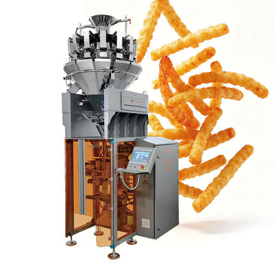 मॉड्यूलर डिजाइन और उच्च सटीकता नियंत्रण के साथ छोटे उत्पादों 5-200 ग्राम 20-200 बैग/मिनट के लिए कॉम्पैक्ट स्वचालित वजन पैकिंग प्रणाली