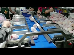 कार्टोनिंग लाइन और पिलो पैकेजिंग मशीन के साथ टूपैक एप्पल वजनी 12 हेड कॉम्बिनेशन वेइगर