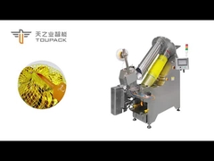 सोने के सिक्के चॉकलेट मेश बैग पैकेजिंग मशीन बाइंडिंग लेबल के साथ