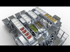 सूखे फल 4 में 1 मिश्रित उत्पाद मल्टीहेड वेजर पैकिंग मशीन