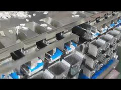 3-लेयर 8 हेड ताज़ा भोजन वेइगर शार्क फिन पिलो बैग वजन और पैकेजिंग मशीन